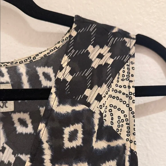 Johnny Was Black and Cream Geometric Maxi Dress - Picture 10 of 13